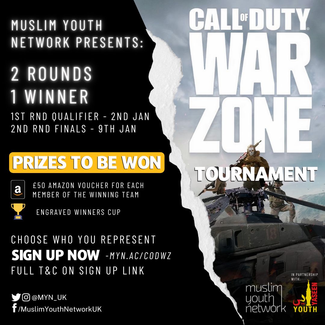 CALL OF DUTY WARZONE TOURNAMENT Muslim Youth Network