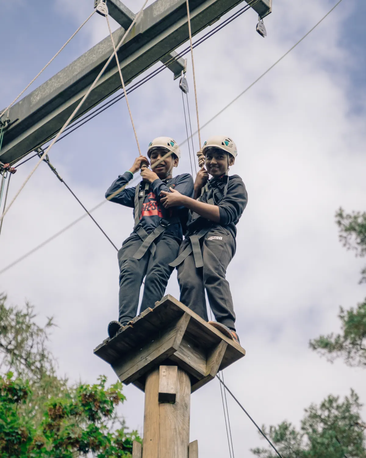 Summer Camp 2024 participants taking part in an outdoor activity